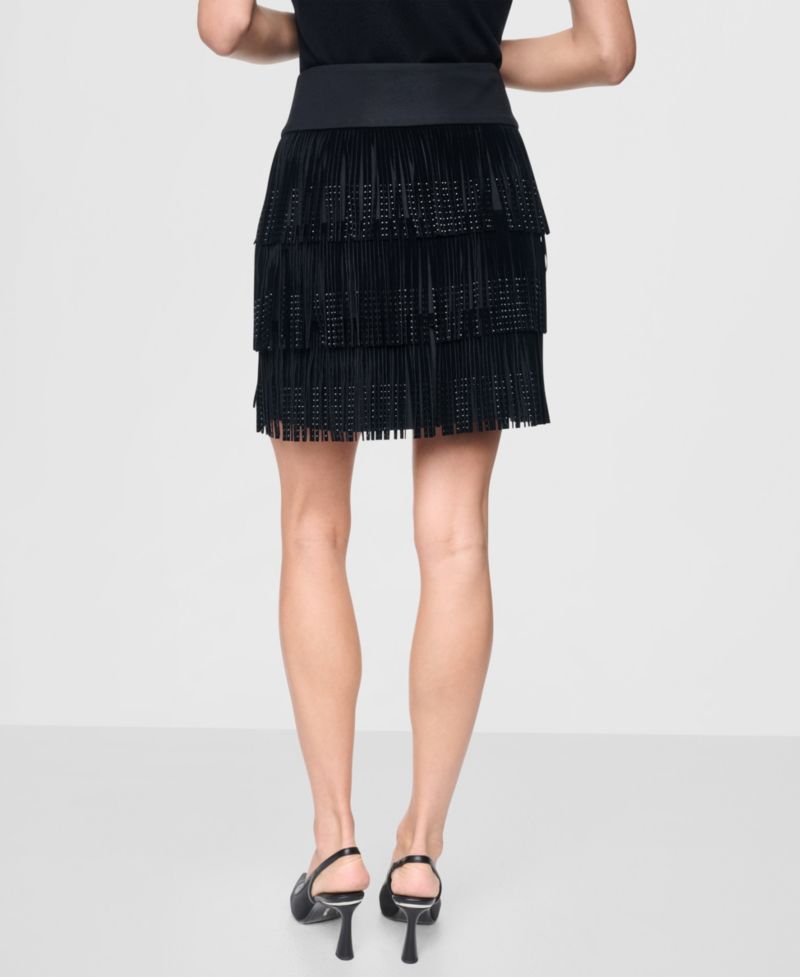 Women's Rhinestone Fringe Skirt
