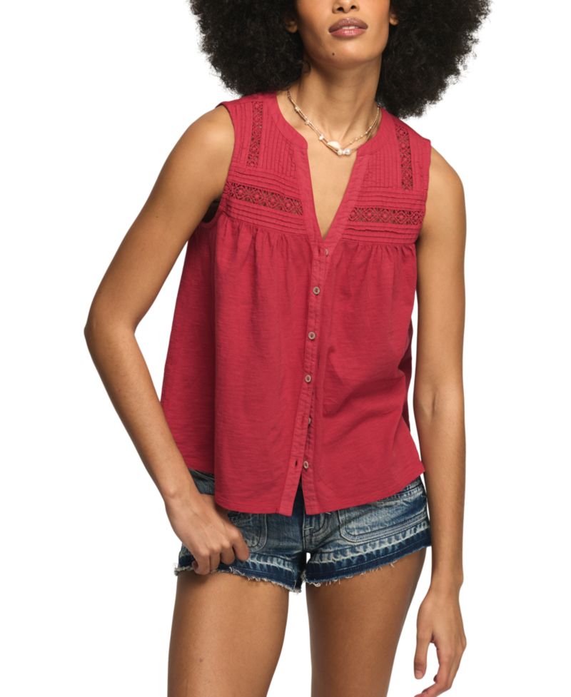 Women's V-Neck Sleeveless Top