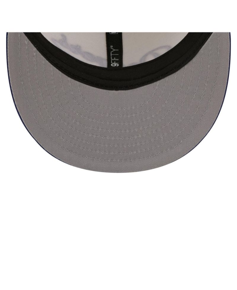 Big Boys and Girls White Los Angeles Dodgers Two-Tone 9FIFTY Snapback Hat