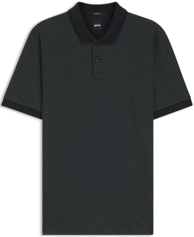 Men's Mercerized-Cotton Monogram Polo Shirt