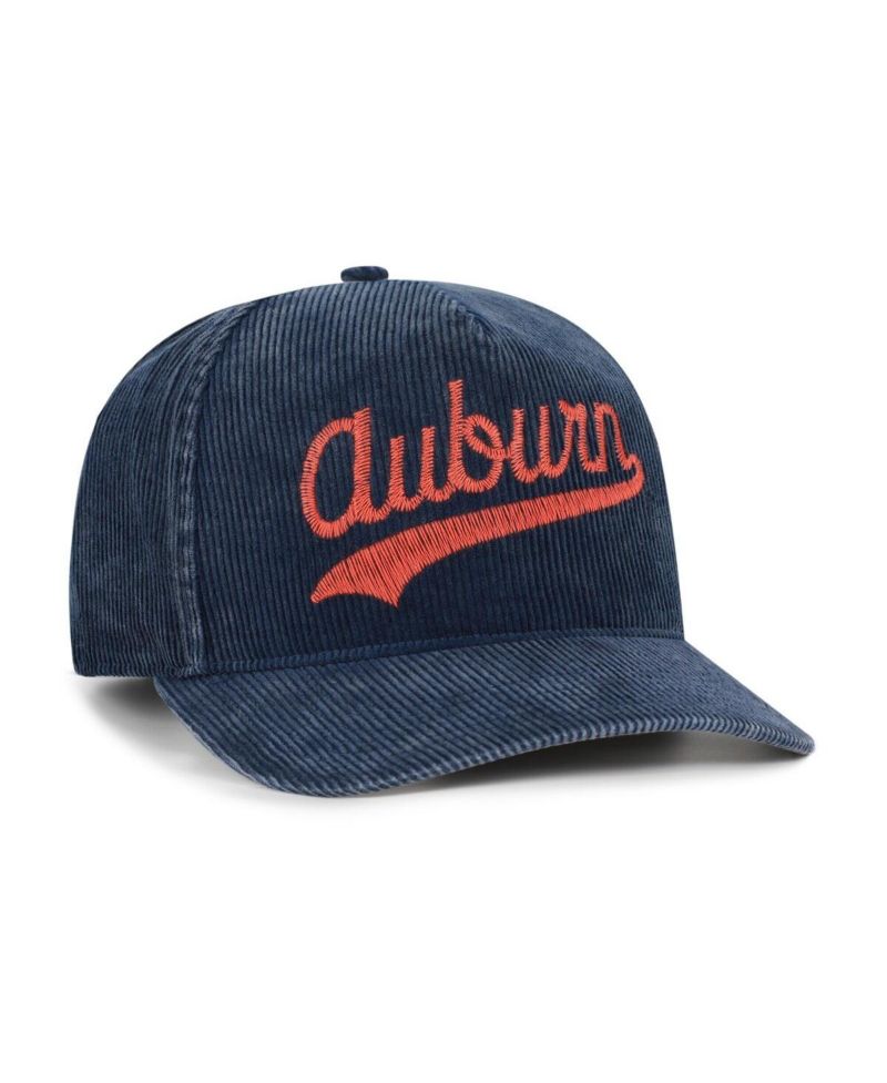 Men's Navy Auburn Tigers Reclaim Snow Wash Corduroy Hitch Adjustable Hat