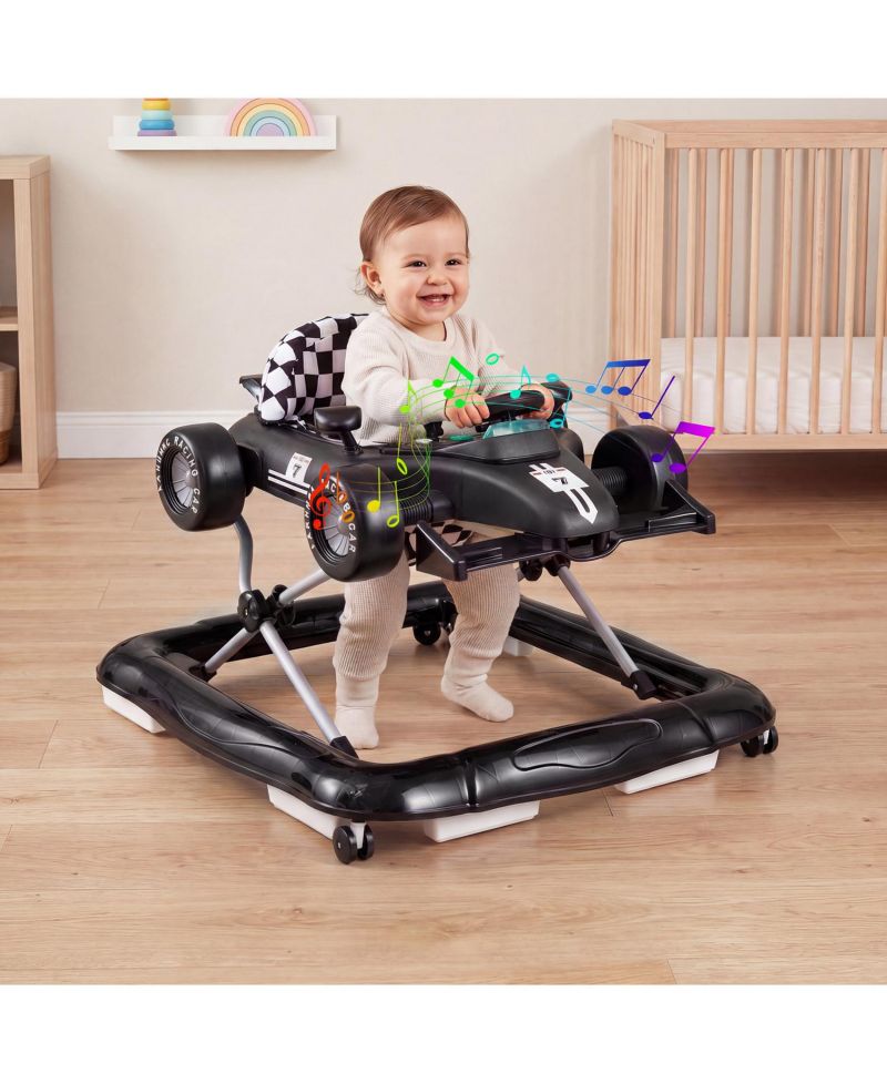 Toddler 4-in-1 Push Walker Activity Center Height Adjustable with Music