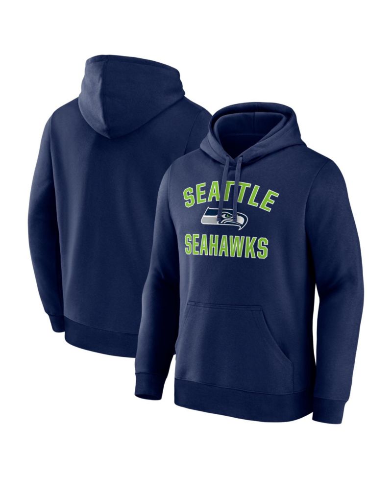 Men's Seattle Seahawks Arch Victory Fleece Kangaroo Pocket Hoodie