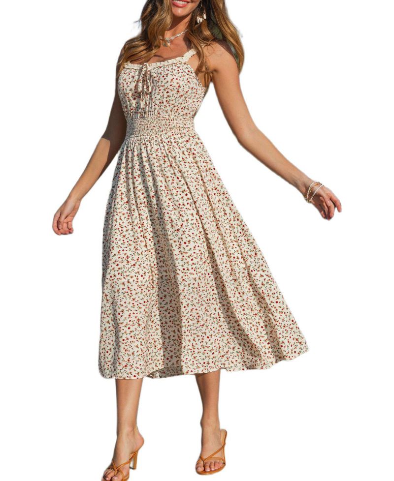 Women's Cottage Dream Floral Maxi Beach Dress