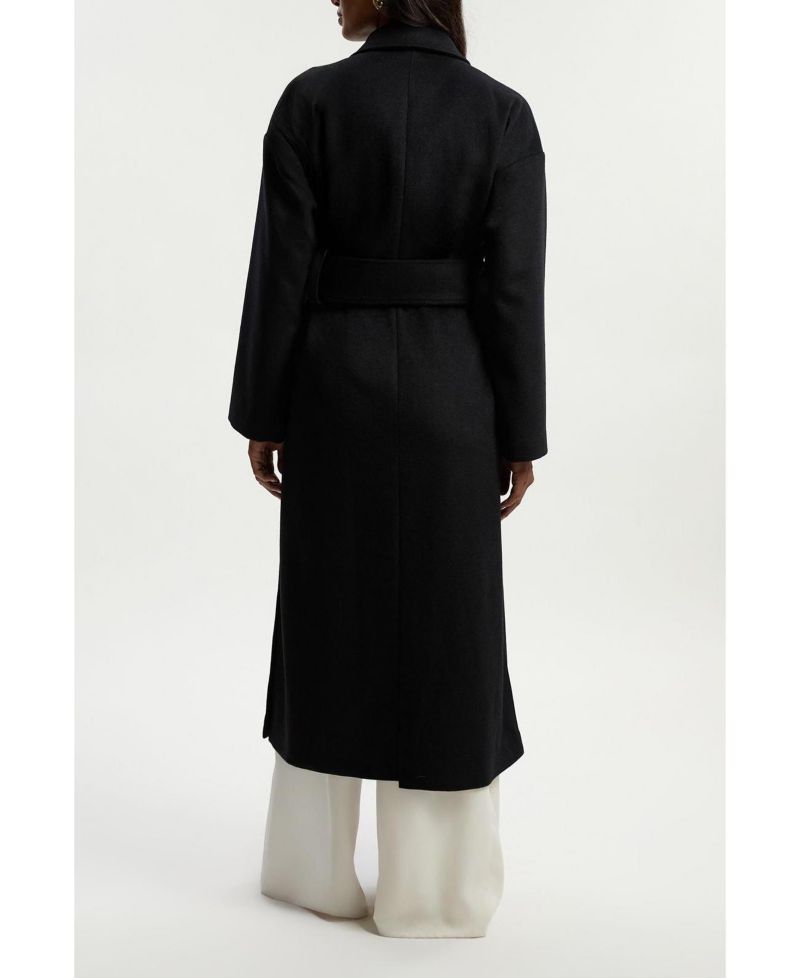 Women's Wrap Tailored Maxi Coat
