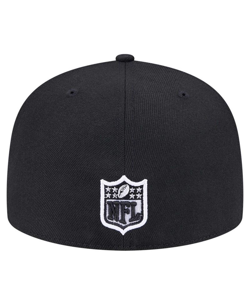 Men's Black New Orleans Saints Checkered 59FIFTY Fitted Hat