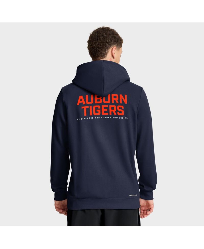 Men's Navy Auburn Tigers 2025 Sideline Standard Issue Dri-FIT Full-Zip Hoodie