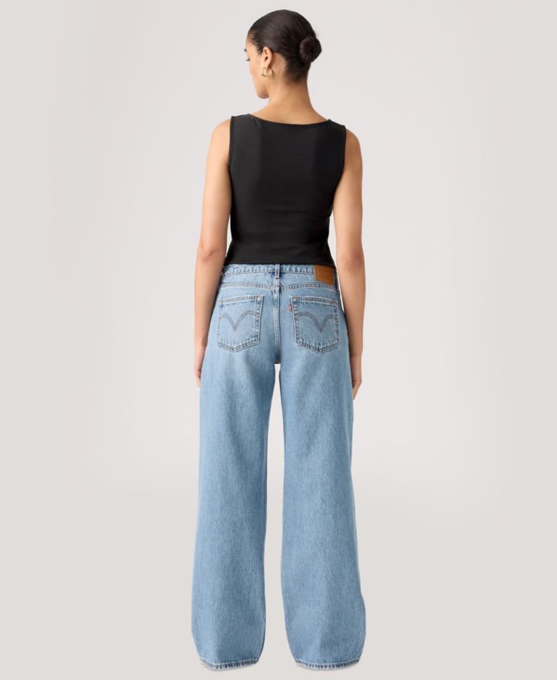 Premium Women's Low Loose Straight-Leg Jeans