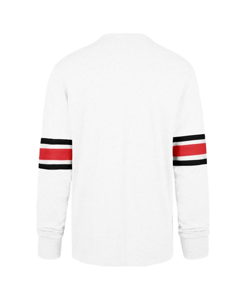 Men's White San Francisco 49ers Gridiron Premier Brex Long Sleeve T-Shirt