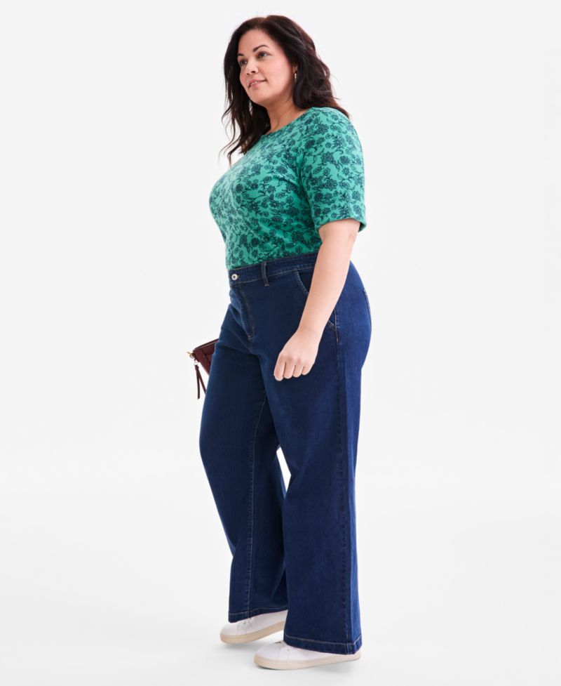 Women's High-Rise Wide-Leg Jeans