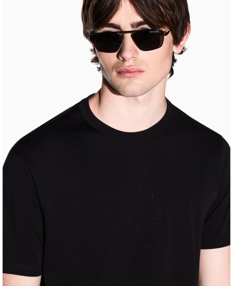 Men's Short Sleeve Tonal Circle Logo T-Shirt