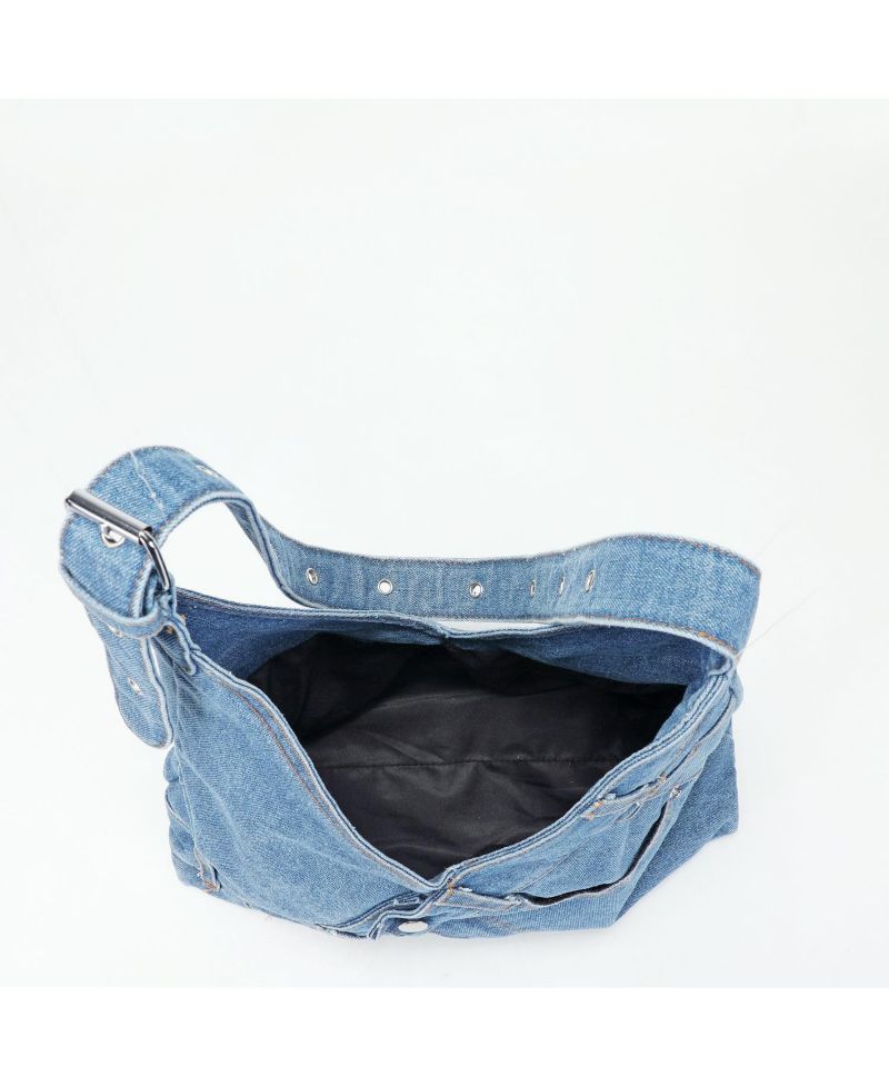 Women's Juno Hobo Bag Slouchy Shoulder Bag Washed Jean Patchwork Tote Casual Everyday Crossbody Soft Handbag