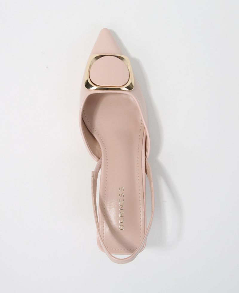 Geometric Women's Ornament Slingback Heels