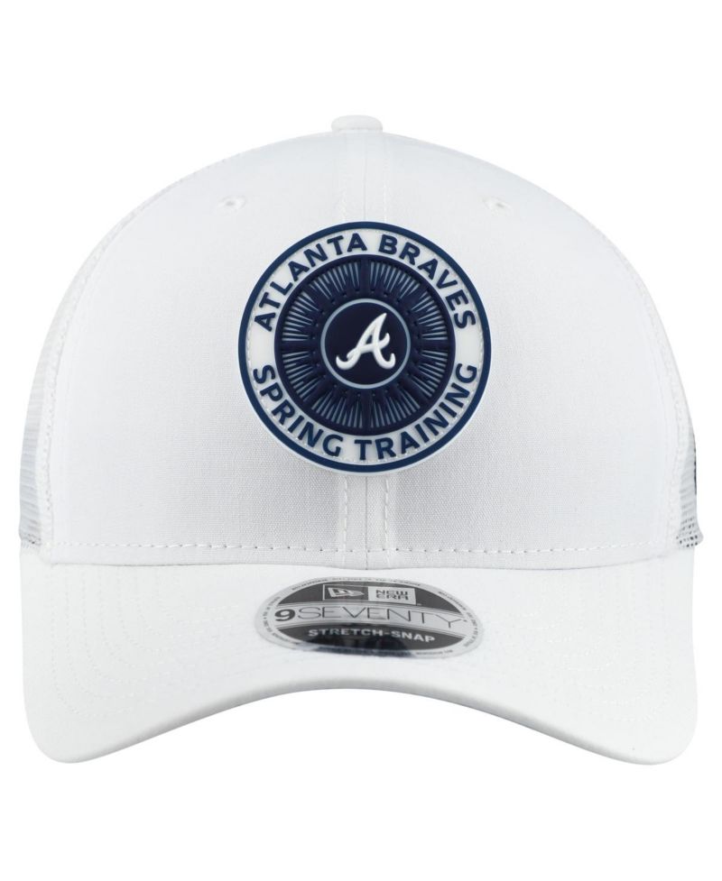 Men's White Atlanta Braves 2026 Spring Training Fan Pack 9SEVENTY Adjustable Trucker Hat