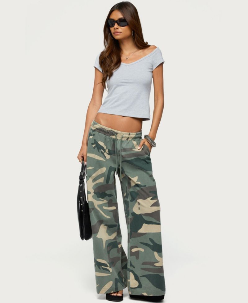 Women's Calie Off-Shoulder Cropped T-Shirt