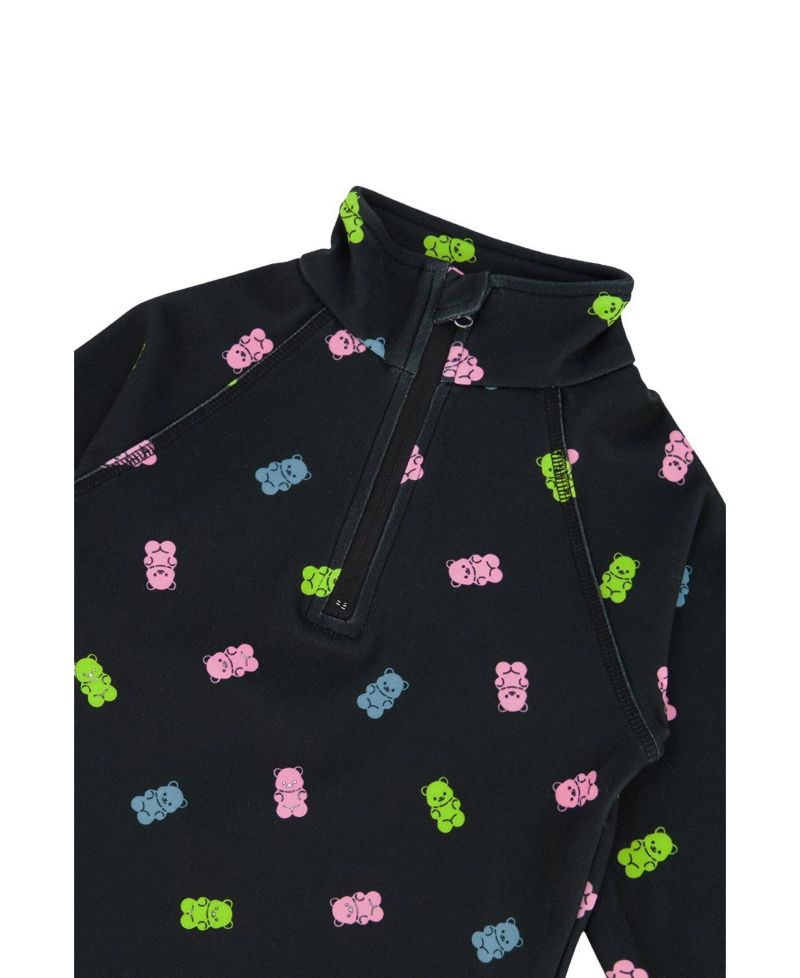Big Girls (6-14) Two Piece Thermal Underwear Printed Gummy Bears