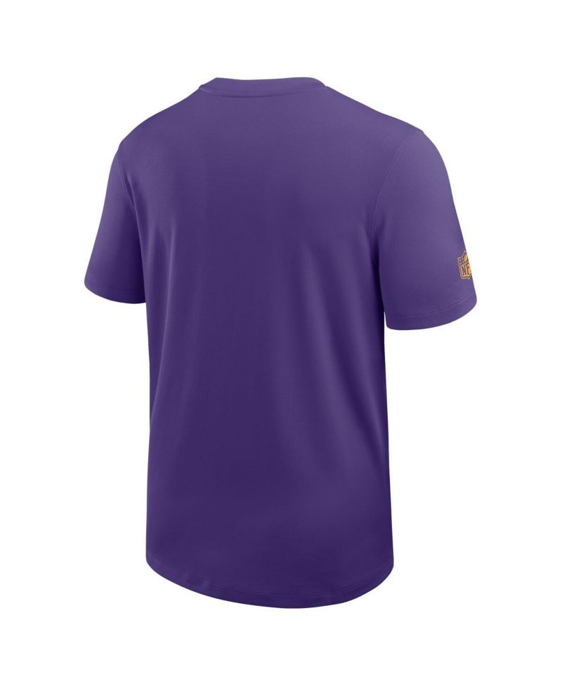 Men's Purple Minnesota Vikings Sideline UV Performance Coach Shirt