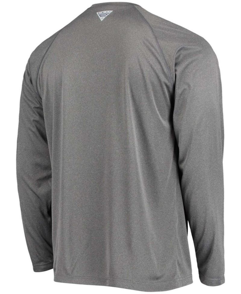 Men's Charcoal Oklahoma Sooners PFG Terminal Tackle Omni-Shade Long Sleeve T-shirt