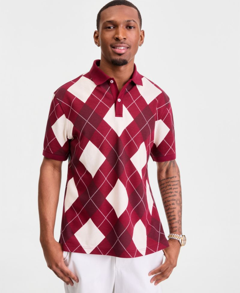 Men's Argyle Polo Shirt