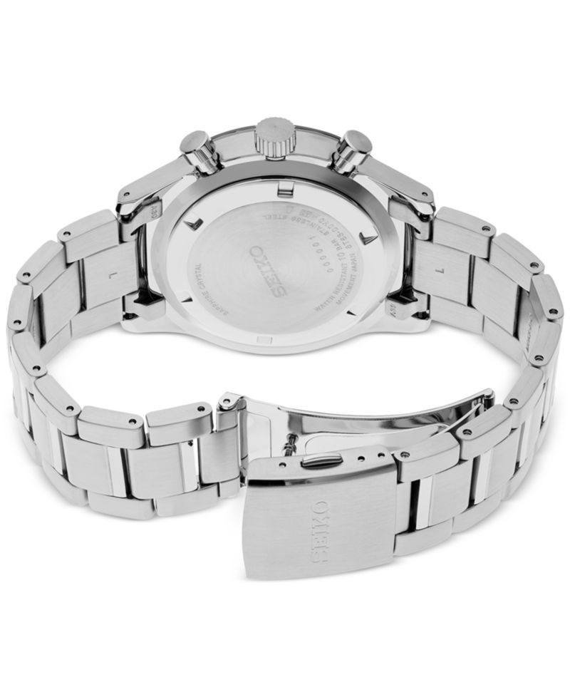 Men's Chronograph Essentials Stainless Steel Bracelet Watch 43mm