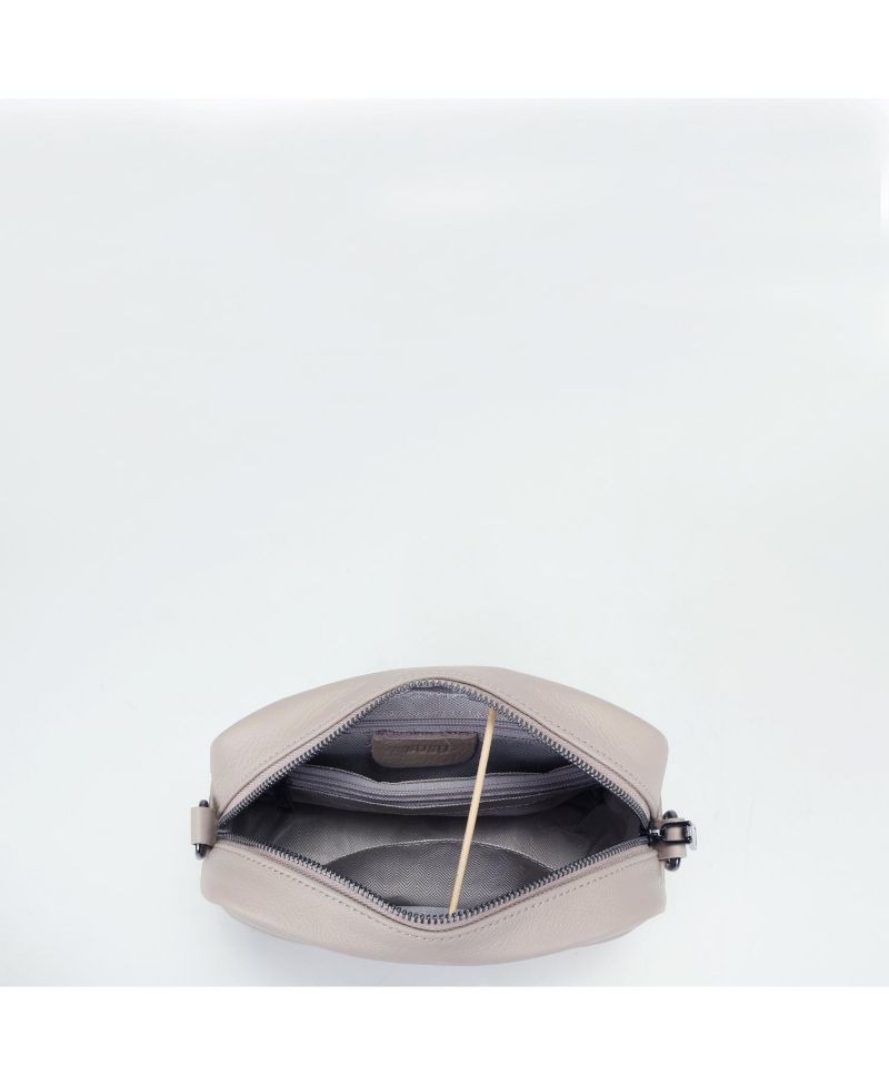 Avery Pebble Leather Camera Bag Structured Crossbody Purse with Wide Strap