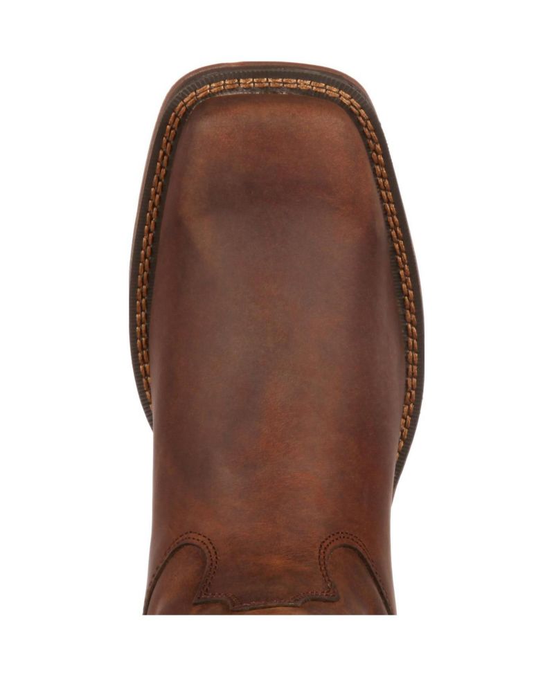 Men's Rebel by Brown Pull-On Western Boot