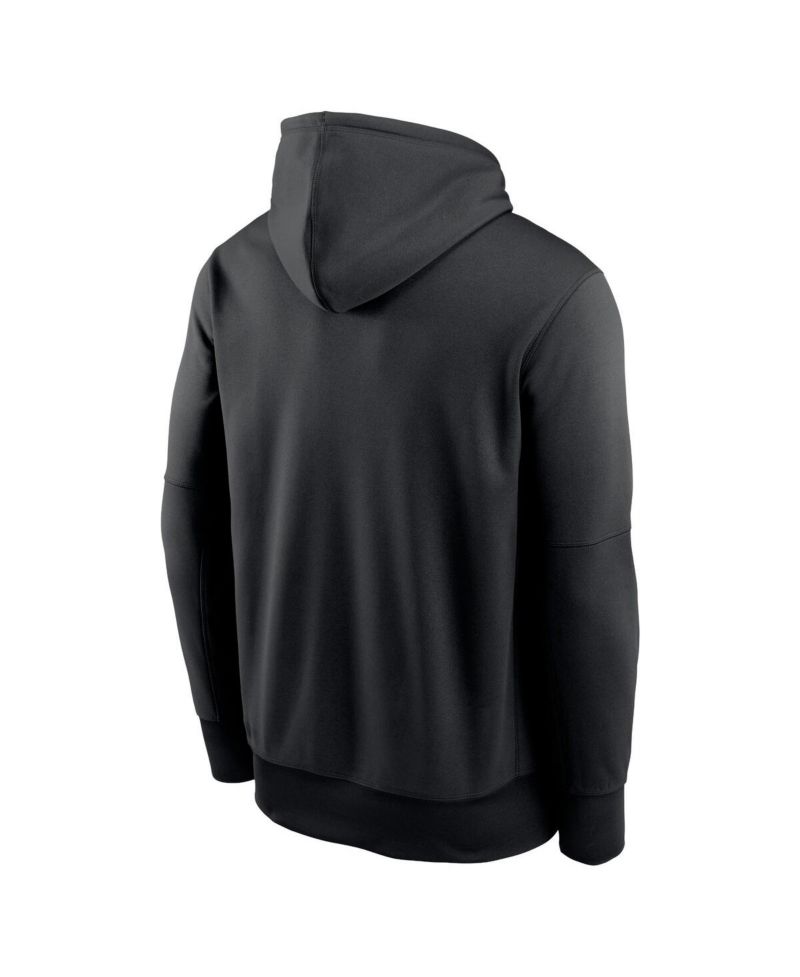 Men's Black Georgia Bulldogs Color Pop Logo Performance Fleece Pullover Hoodie