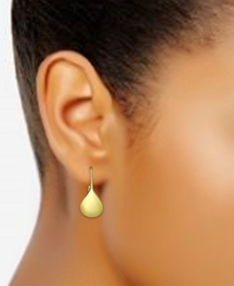 Polished Teardrop Drop Earrings