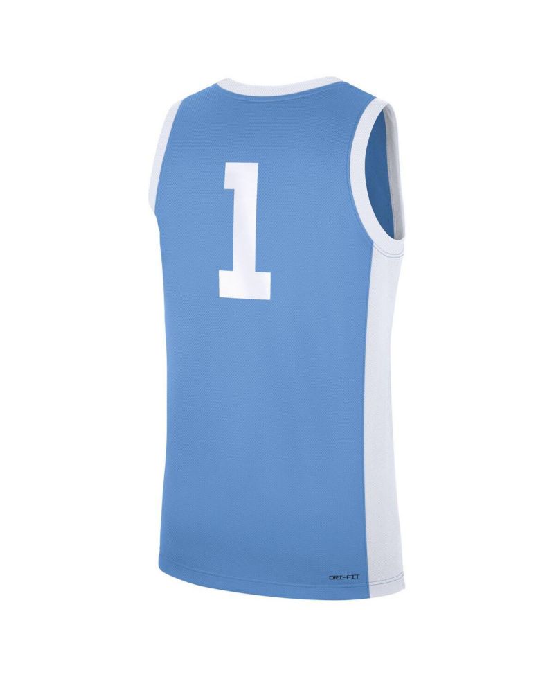 Men's 1 Carolina Blue North Carolina Tar Heels Alternate Replica Jersey