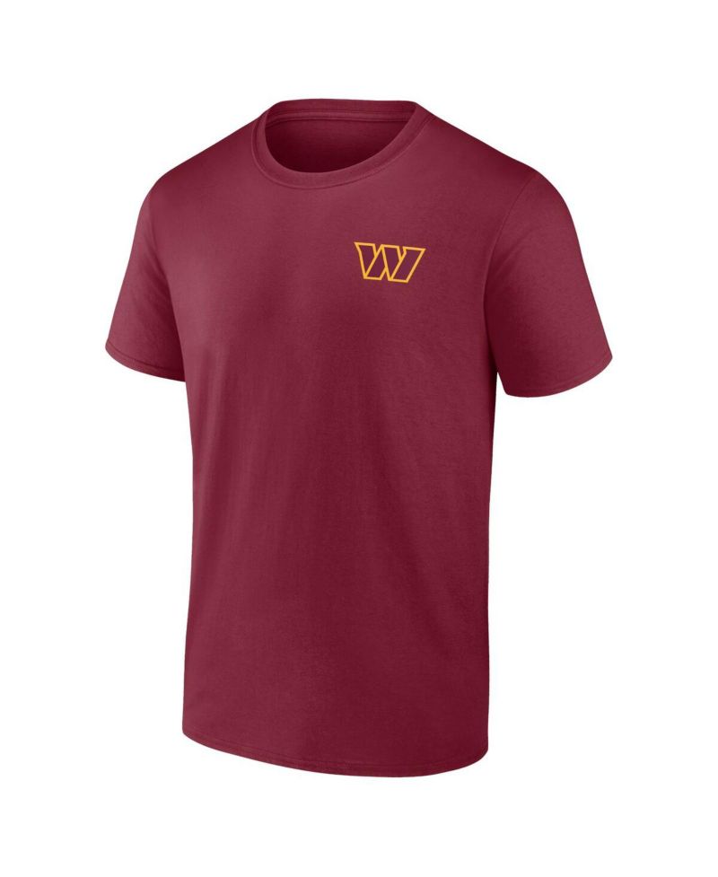 Men's Burgundy Washington Commanders Team #1 Dad T-Shirt