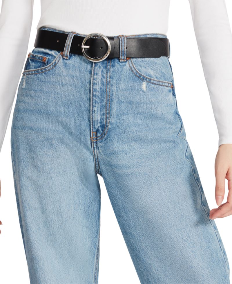 Women's Reversible Faux-Leather Belt