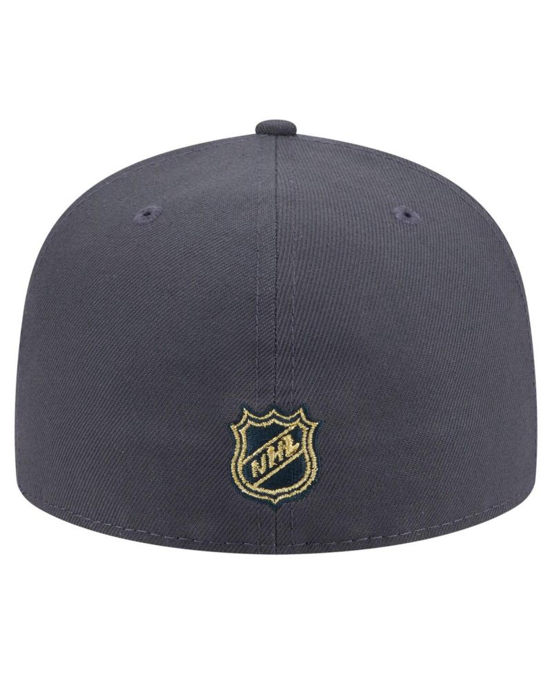 Men's Gray Vegas Golden Knights Oversized Arch 59Fifty Fitted Hat