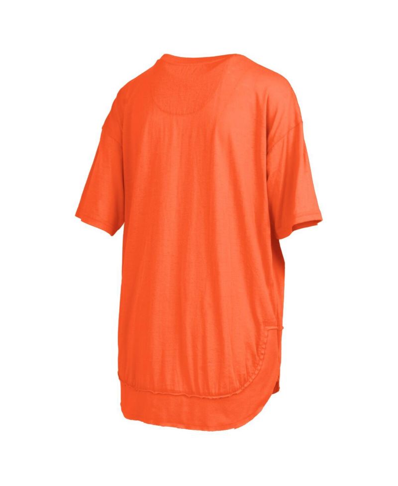 Women's Orange Clemson Tigers Poncho T-Shirt
