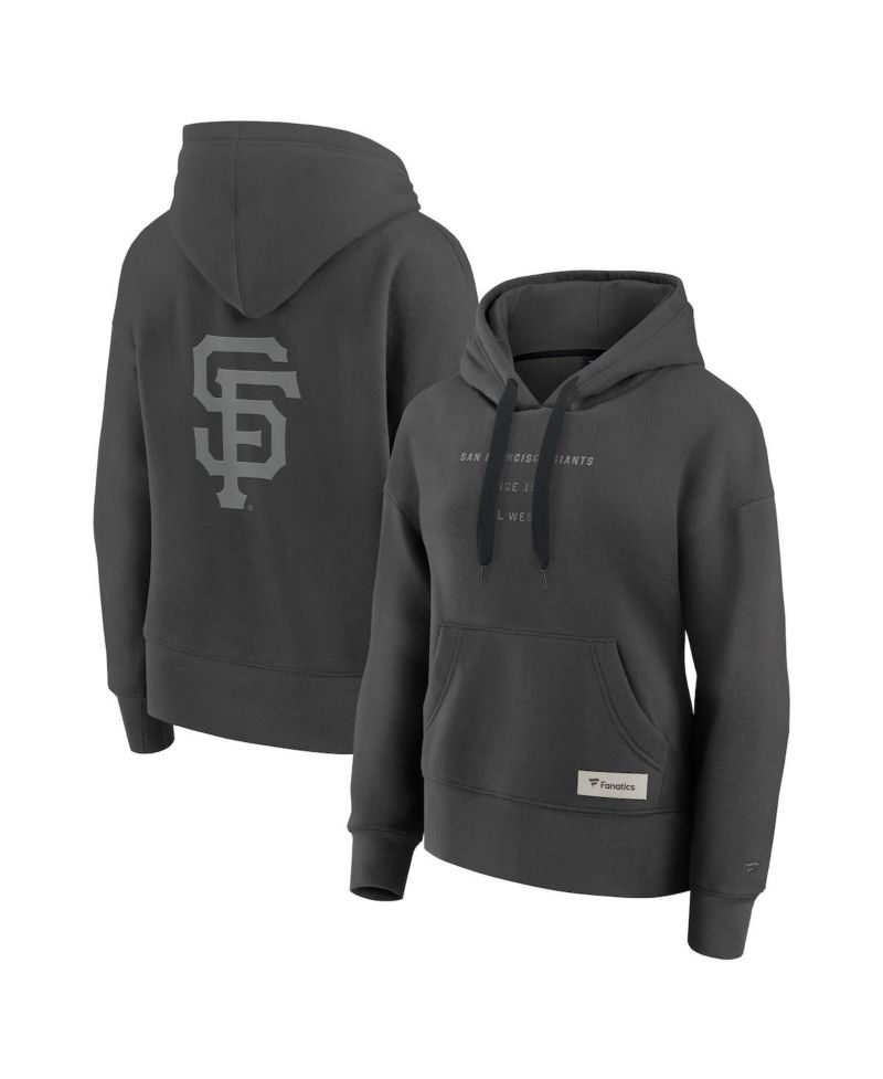 Women's Charcoal San Francisco Giants Elements Future Ground Subtle Tonal Pullover Hoodie