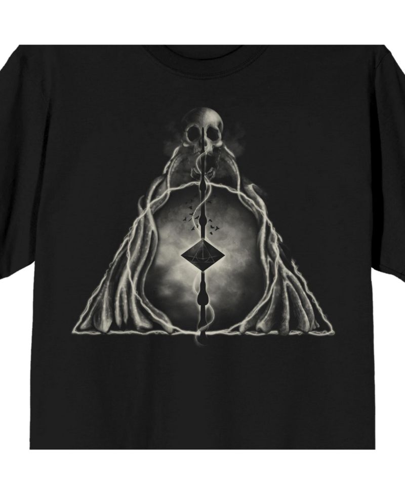 Men's Deathly Hallows Symbol Short-Sleeve T-Shirt-3X-Large
