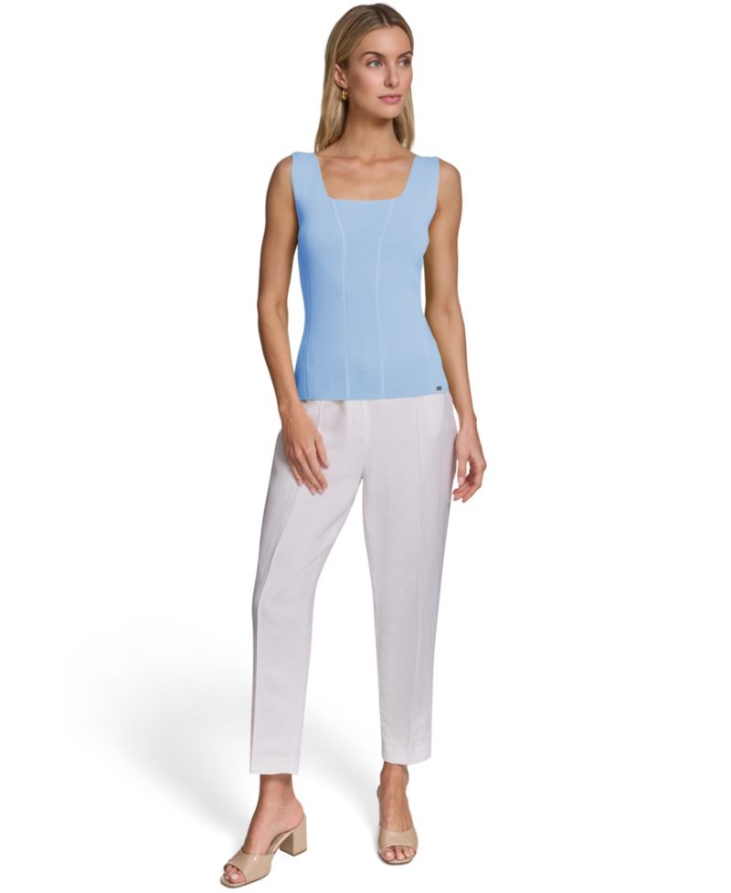 Women's Scoop Neck Sweater Tank Top