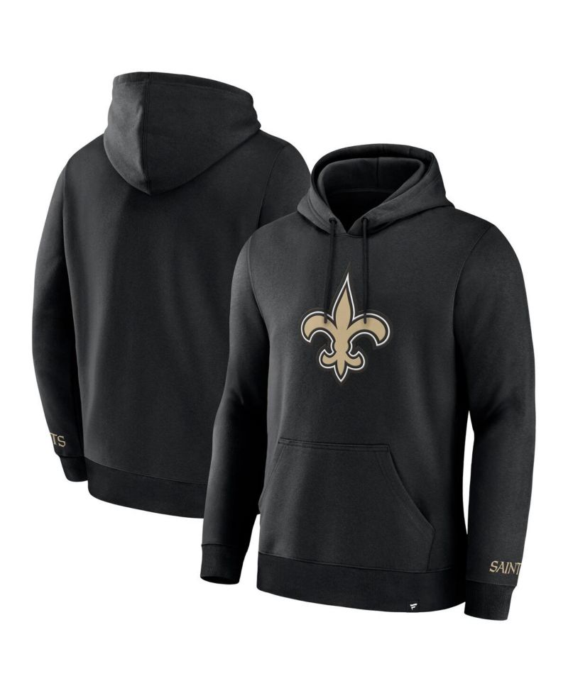 Men's Black New Orleans Saints Legacy Fleece Pullover Hoodie