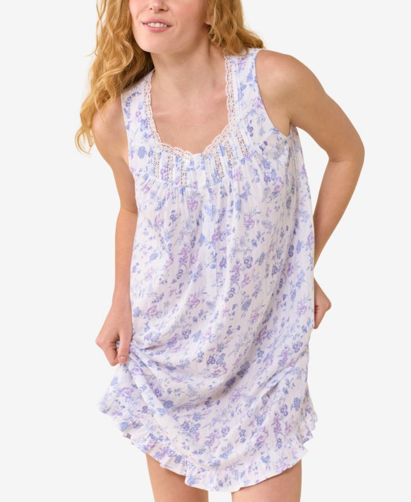 Women's Sleeveless Pointelle Chemise Nightdress