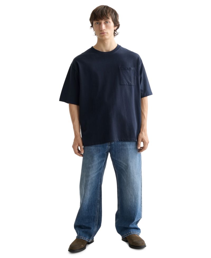 Men's Oversized Crewneck Pocket T-Shirt