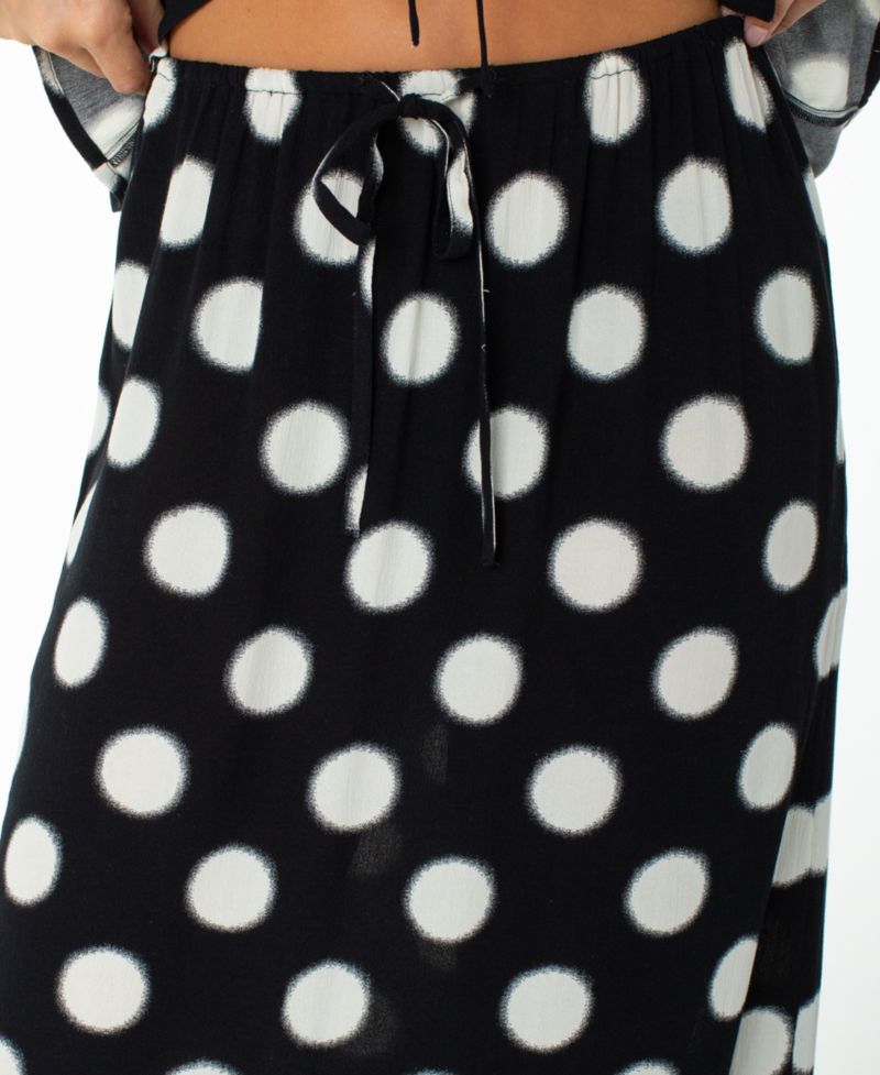 Women's Iyla Polka-Dot Maxi Slit Skirt