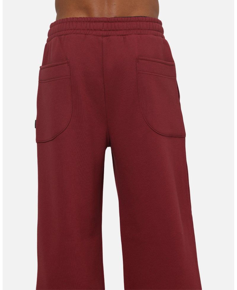 Men's Varsity Oversized Wide-Leg Track Pants
