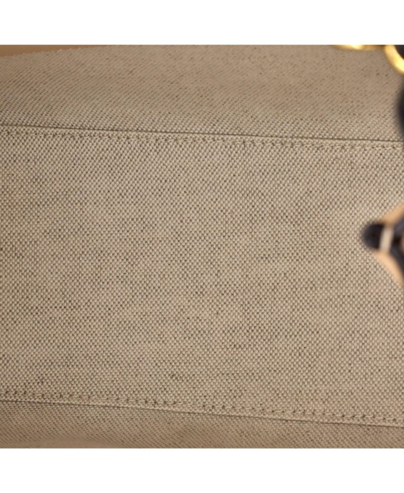 Small Diana NM Bamboo Handle Tote Leather