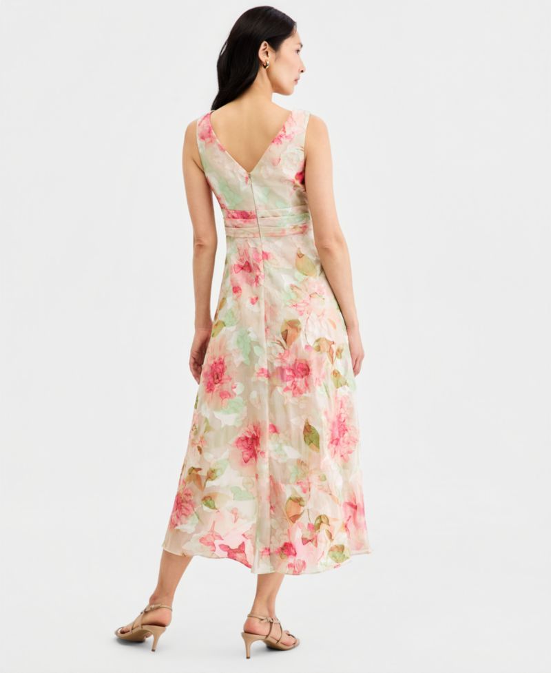 Women's Cascading Tiered Midi Dress
