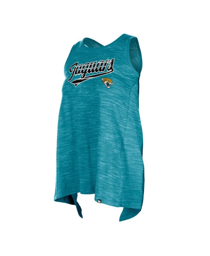 Women's Teal Jacksonville Jaguars Space Dye Active Tank Top