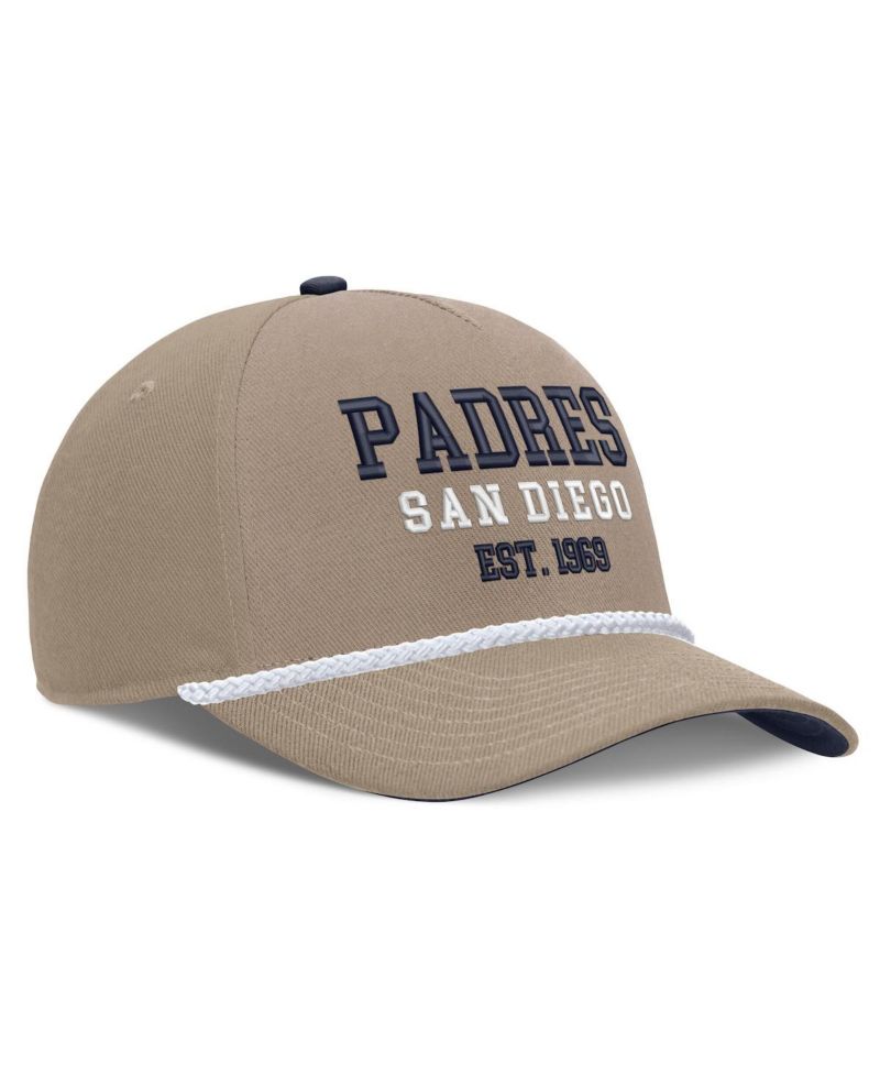 Men's Khaki San Diego Padres Father's Day Rope Rise Adjustable Hat