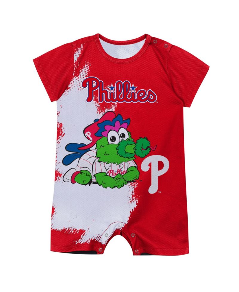 Baby Philadelphia Phillies Mascot Short-Sleeve Bodysuit