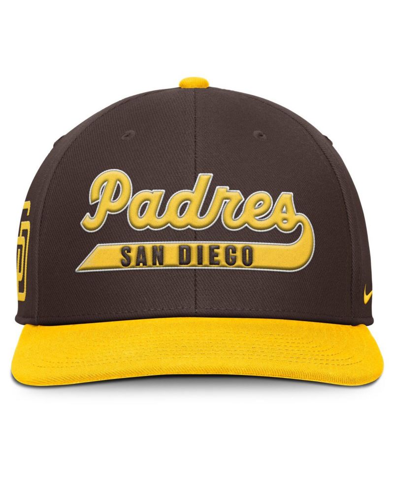Men's Brown/Gold San Diego Padres Pro Performance Snapback Hat
