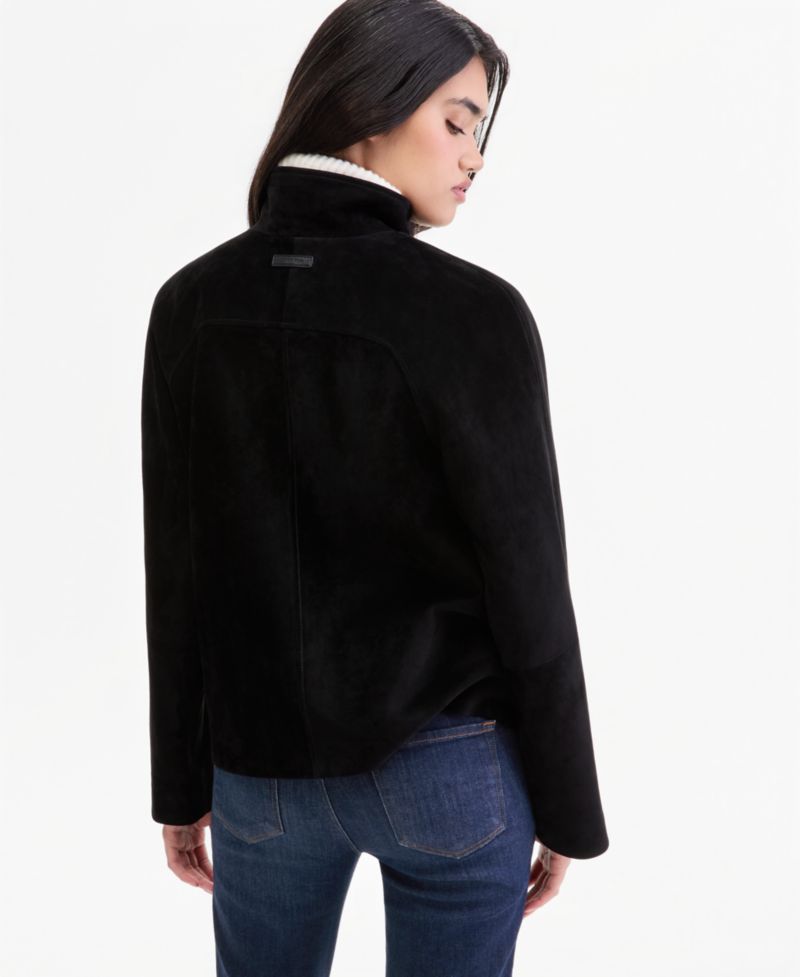 Women's Suede Zip-Up Jacket, Created for Macy's