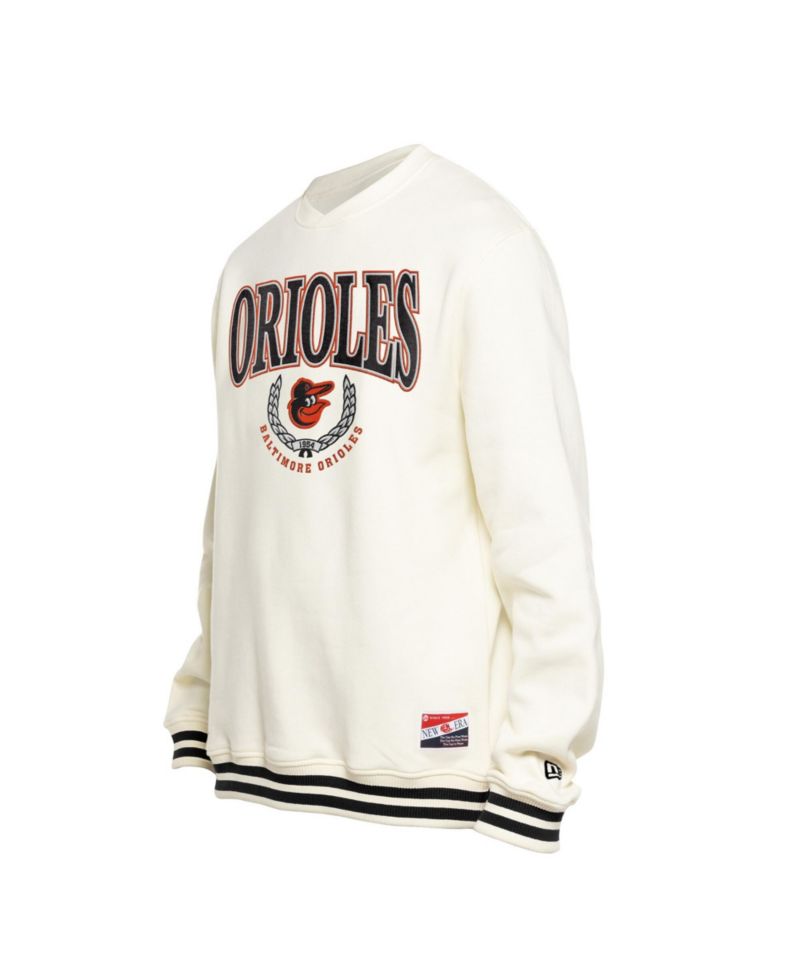 Men's White Baltimore Orioles Throwback Sweatshirt
