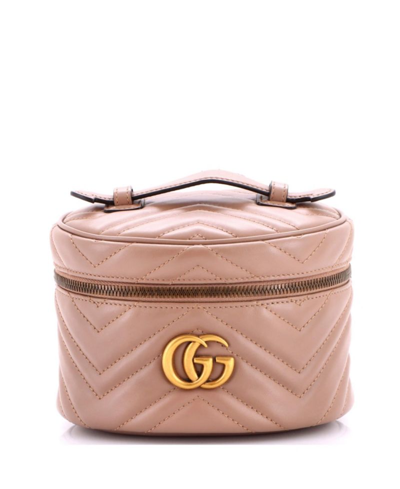 Mini GG Marmont Vanity Backpack Matelasse Leather